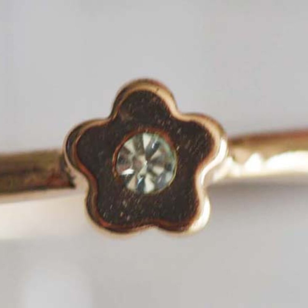 Gold-Plated Crystal Stackable Ring - image 4